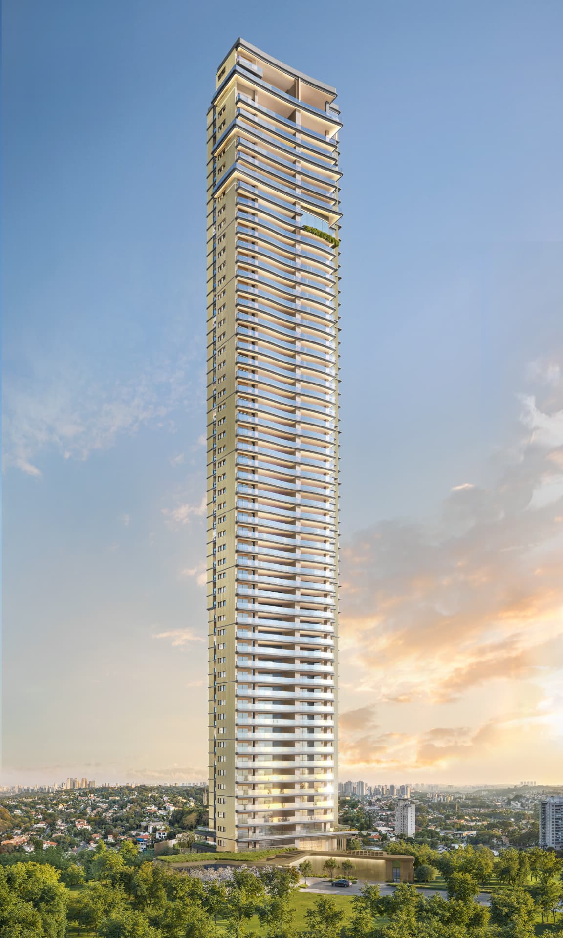 Perspectiva ilustrada · Fachada · Torre Milano